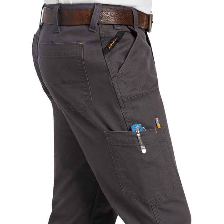 Ariat Rebar M7 Slim DuraStretch Made Tough Double Front Straight Pant Sive | mjekuXwR