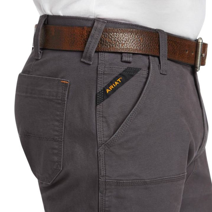 Ariat Rebar M7 Slim DuraStretch Made Tough Double Front Straight Pant Sive | mjekuXwR