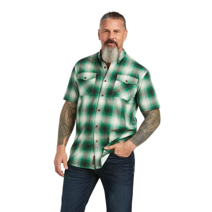 Ariat Rebar Made Tough DuraStretch Work Shirt Amazon Plaid | 0FchOb4S