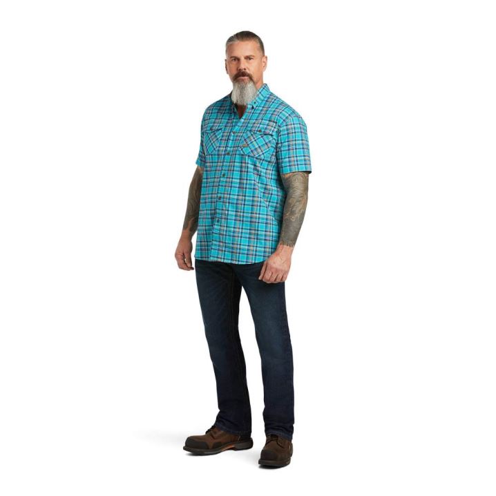 Ariat Rebar Made Tough DuraStretch Work Shirt Pav | D9NtysDH