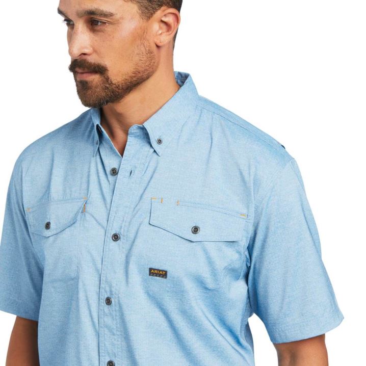 Ariat Rebar Made Tough VentTEK DuraStretch Work Shirt Temno | r0xqpamV