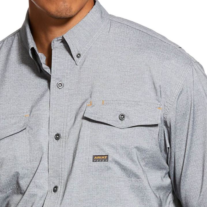 Ariat Rebar Made Tough VentTEK DuraStretch Work Shirt Sive | xrefR4p9