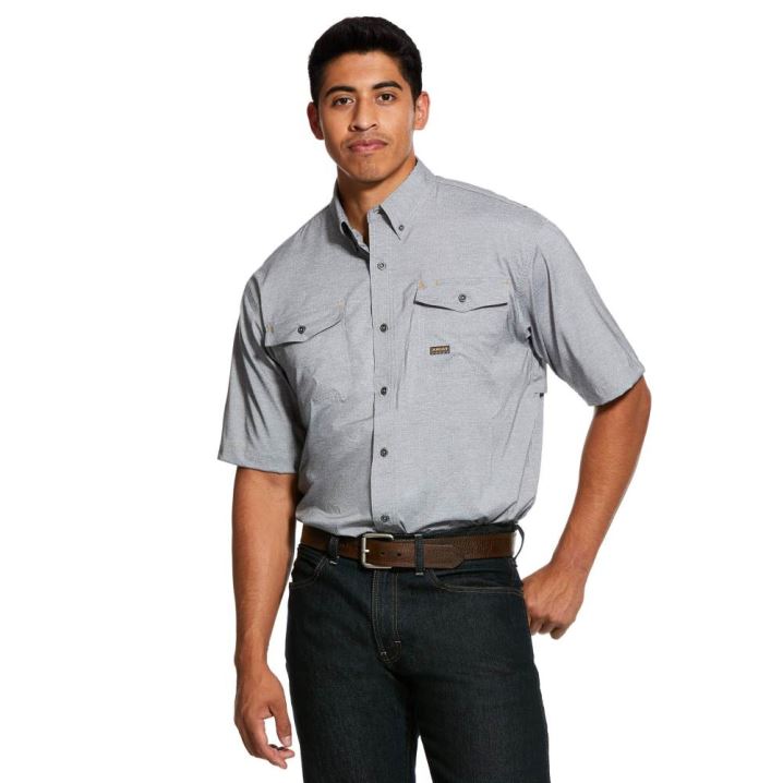 Ariat Rebar Made Tough VentTEK DuraStretch Work Shirt Sive | xrefR4p9