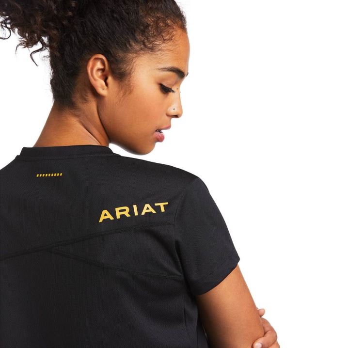 Ariat Rebar Polartec Elite All Season T-Shirt Črne | dC43X7Xm