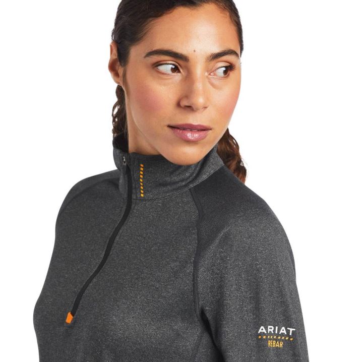 Ariat Rebar Polartec Elite ¼ Zip Baselayer Sive | ZhlB3uXK