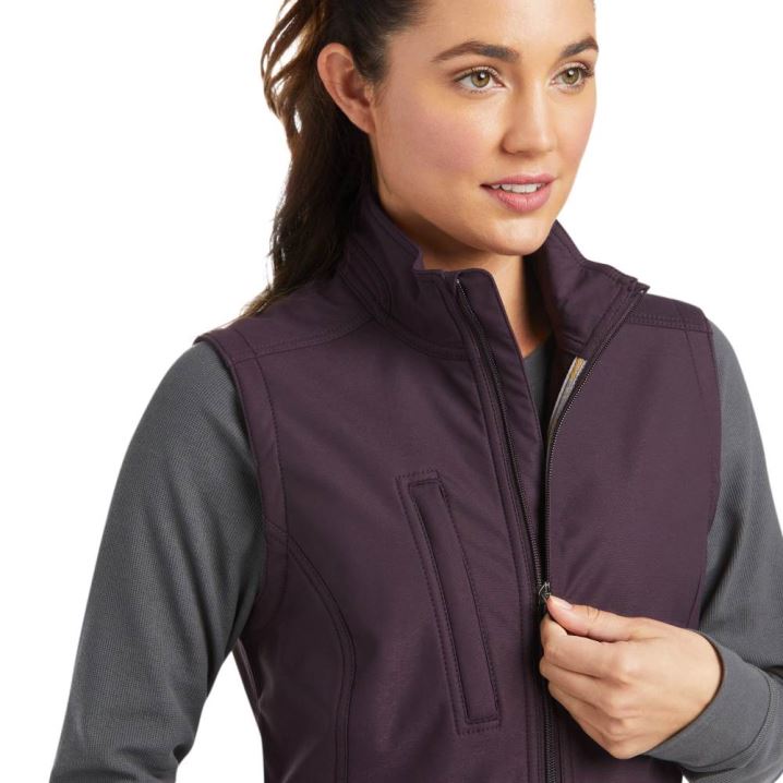 Ariat Rebar Stretch Canvas Softshell Vest Vijolične | XYtvBuzu