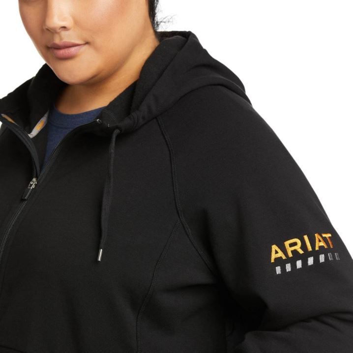 Ariat Rebar Thermic Insulated Full Zip Hoodie Črne | to0DwDPb