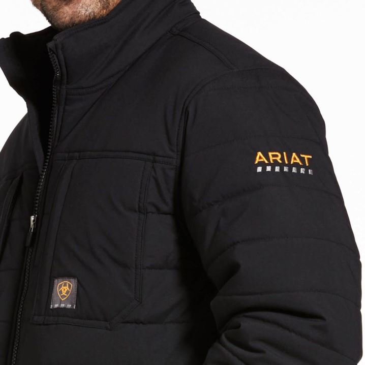 Ariat Rebar Valiant Ripstop Insulated Jacket Črne | K5ItWezq