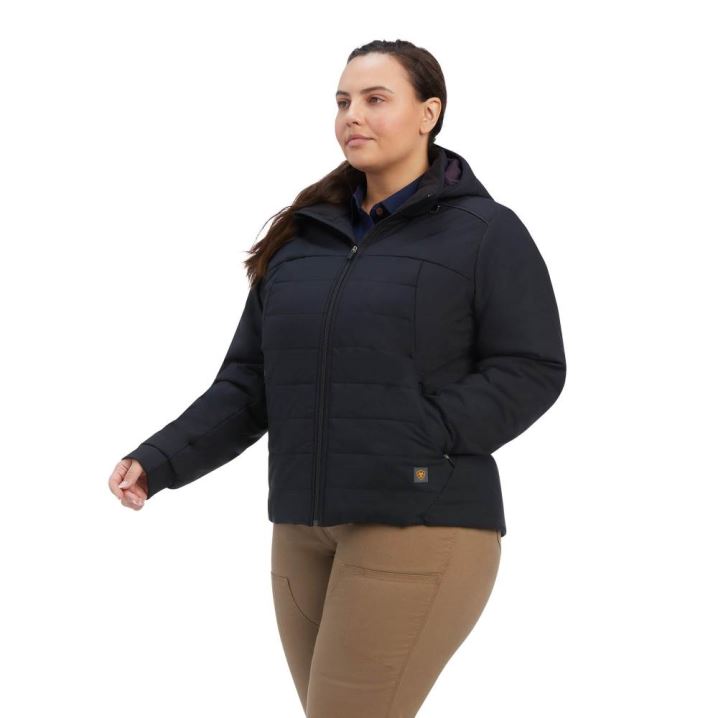 Ariat Rebar Valkyrie Stretch Canvas Insulated Jacket Črne | MzLkJlwA