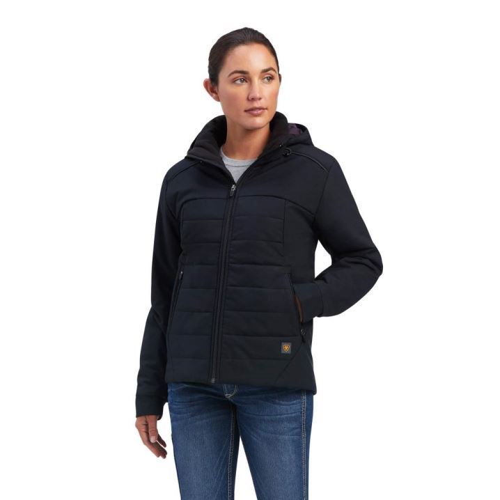 Ariat Rebar Valkyrie Stretch Canvas Insulated Jacket Črne | MzLkJlwA