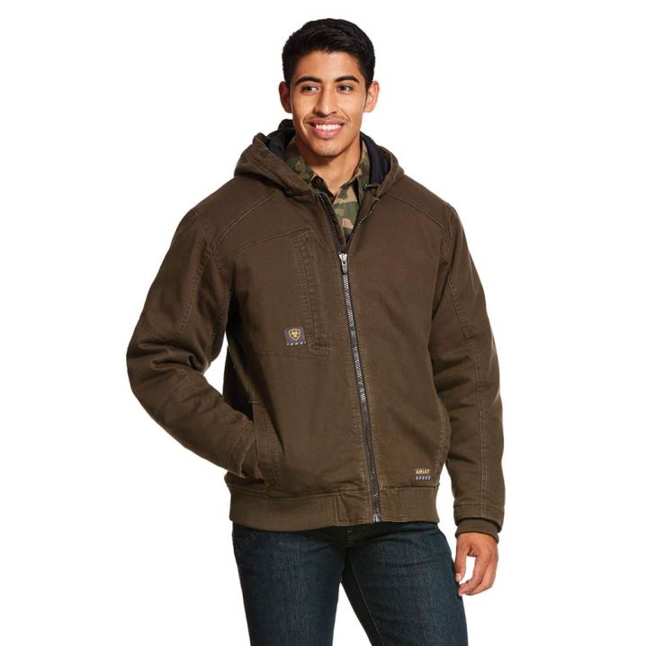 Ariat Rebar Washed DuraCanvas Insulated Jacket Wren | rO08FLbw