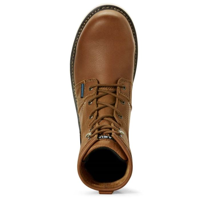 Ariat Rebar Wedge 6" Waterproof Work Boot Zlate | IDNwEBfI