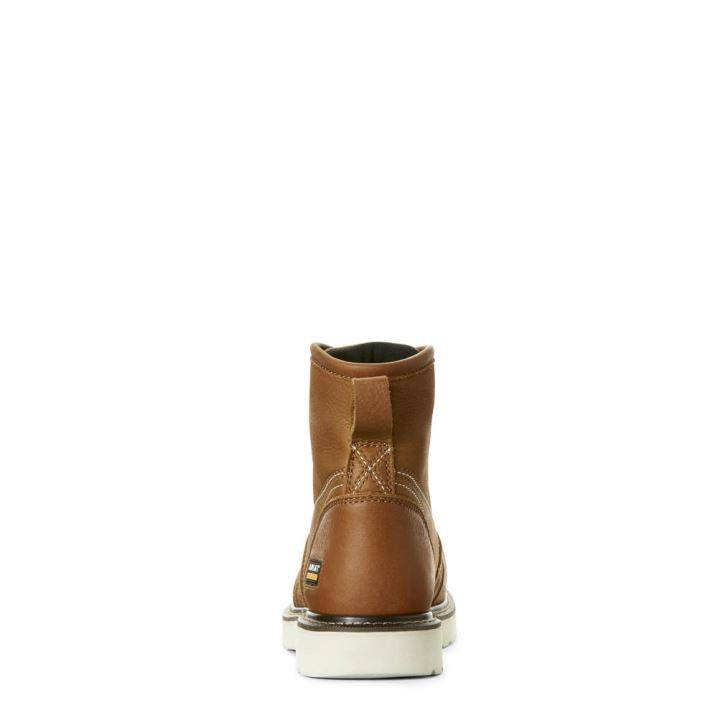 Ariat Rebar Wedge 6" Waterproof Work Boot Zlate | IDNwEBfI