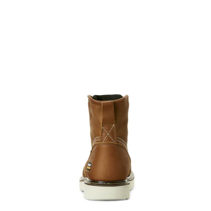 Ariat Rebar Wedge 6" Work Boot Zlate | jccV1Kcp