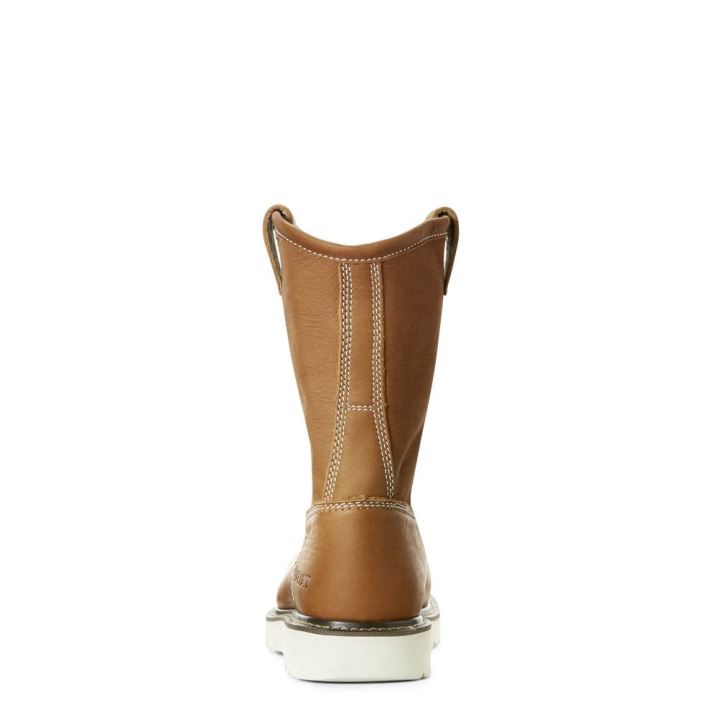 Ariat Rebar Wedge Pull-On Composite Toe Work Boot Zlate | Beqcdzjy