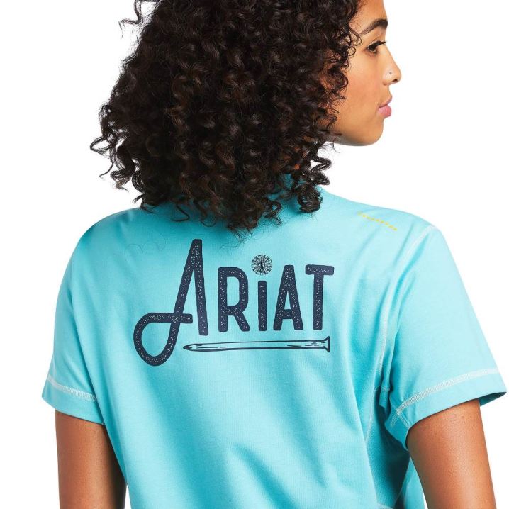 Ariat Rebar Workman Grafične Ariat Logo T-Shirt Meadowbrook | crY6uHJQ