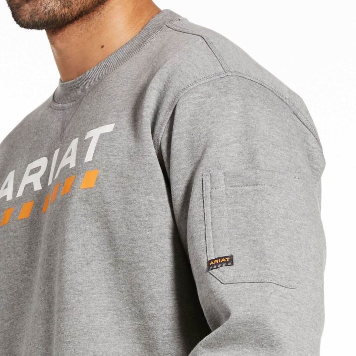 Ariat Rebar Workman Logo Sweatshirt Sive | tZ8J6jJ0