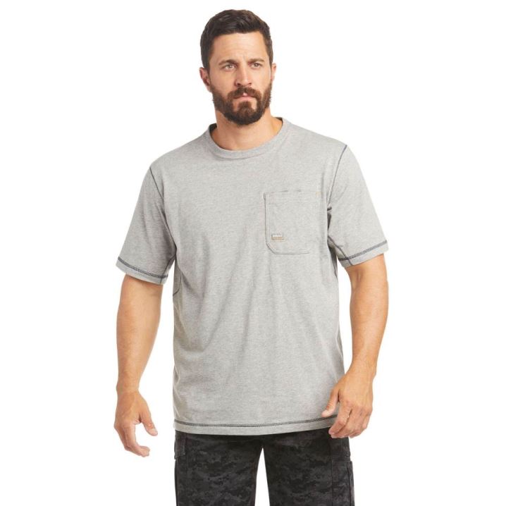 Ariat Rebar Workman Logo T-Shirt Sive | WiUkq6kt