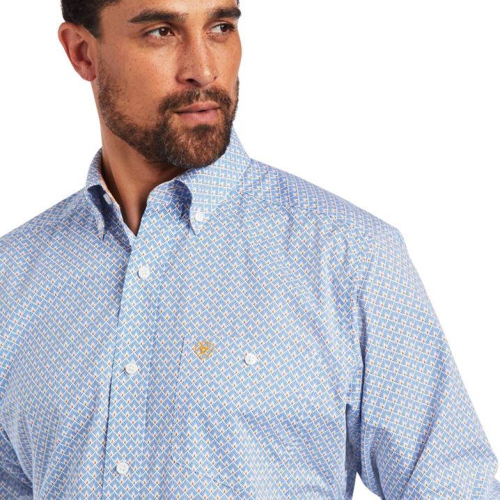 Ariat Relentless Alacrity Stretch Classic Fit Shirt Modre | czYW5Zn1