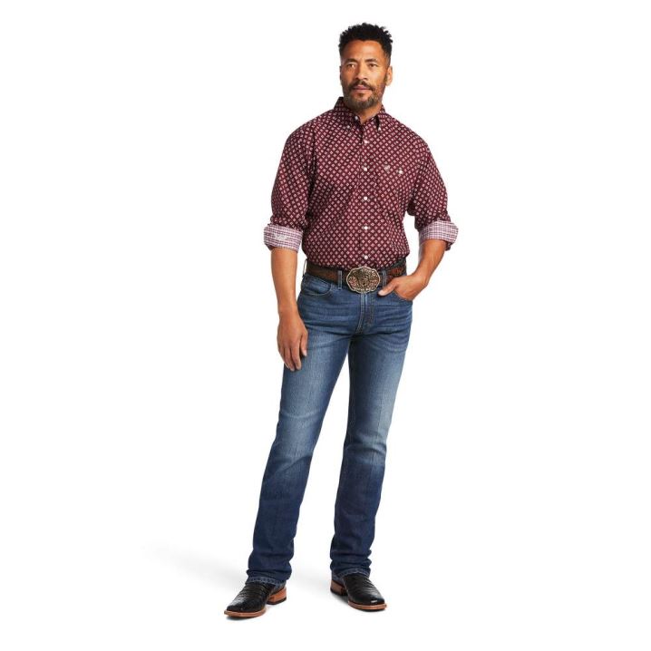 Ariat Relentless Inferno Stretch Classic Fit Shirt Zinfandel | F71QU1VC