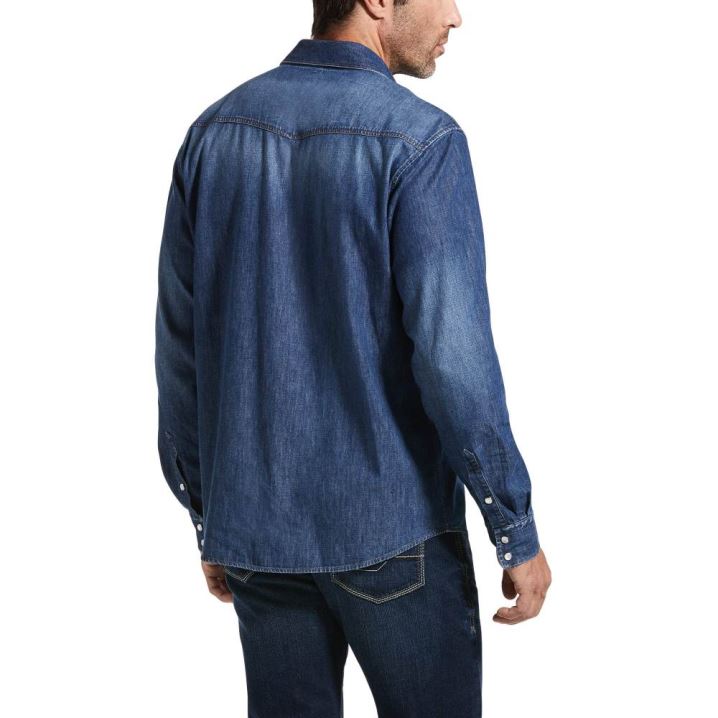 Ariat Retro Fit Denim Shirt Sive | WqC4F0Ke