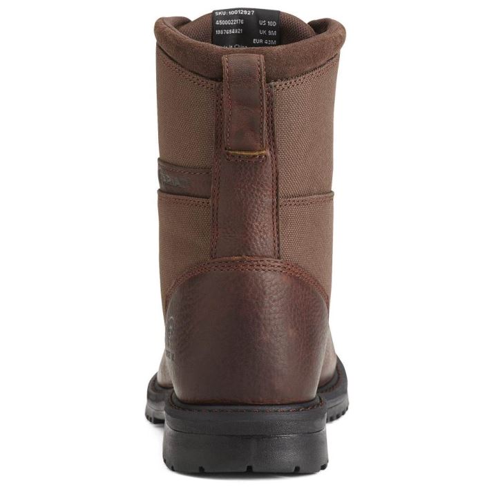 Ariat RigTek 8" Wide Square Toe Composite Toe Work Boot Rjave | RkZEugfa