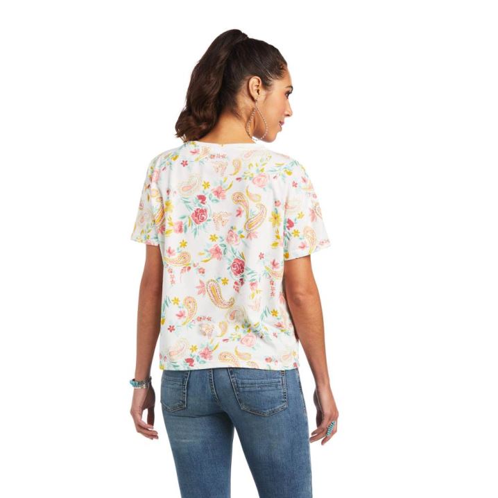 Ariat Rose Garden Tee Večbarvni | UanaXxP5