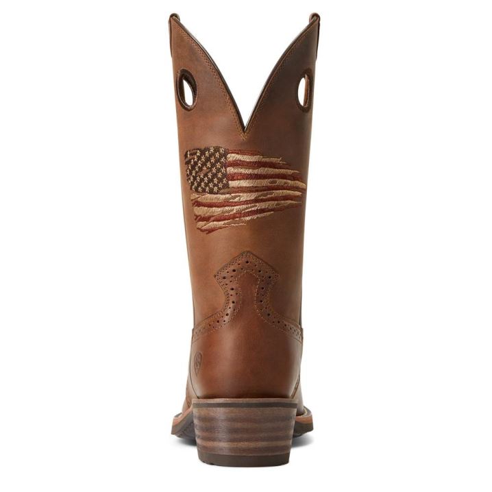 Ariat Roughstock Patriot Western Boot Rjave | q9ArWf76