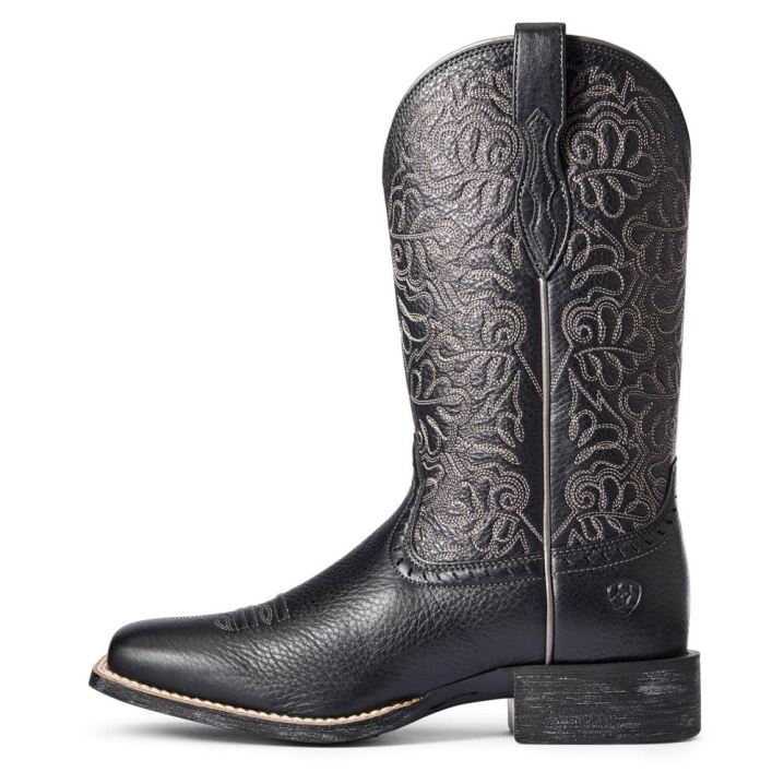 Ariat Round Up Remuda Western Boot Črne Rjave | 7UG6lM3Q