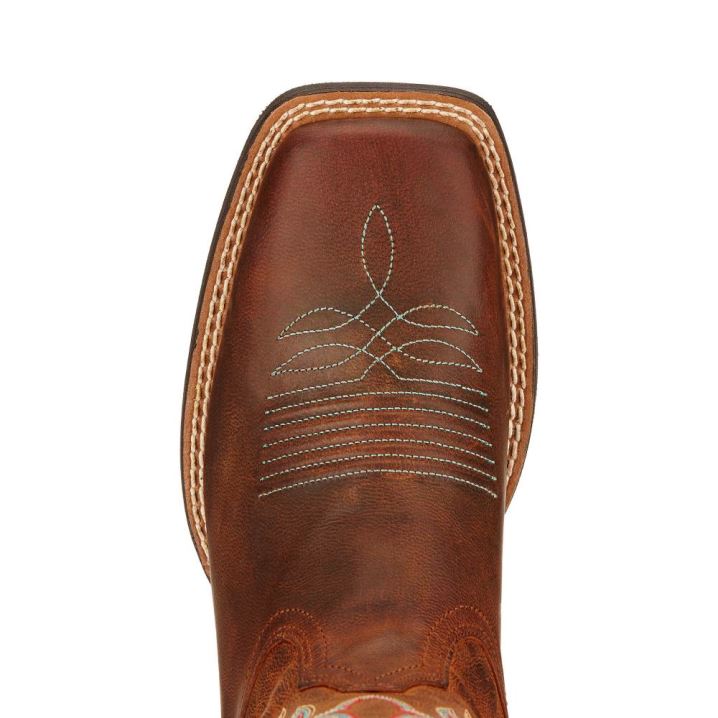 Ariat Round Up Ryder Western Boot Rjave | Y5DboURQ