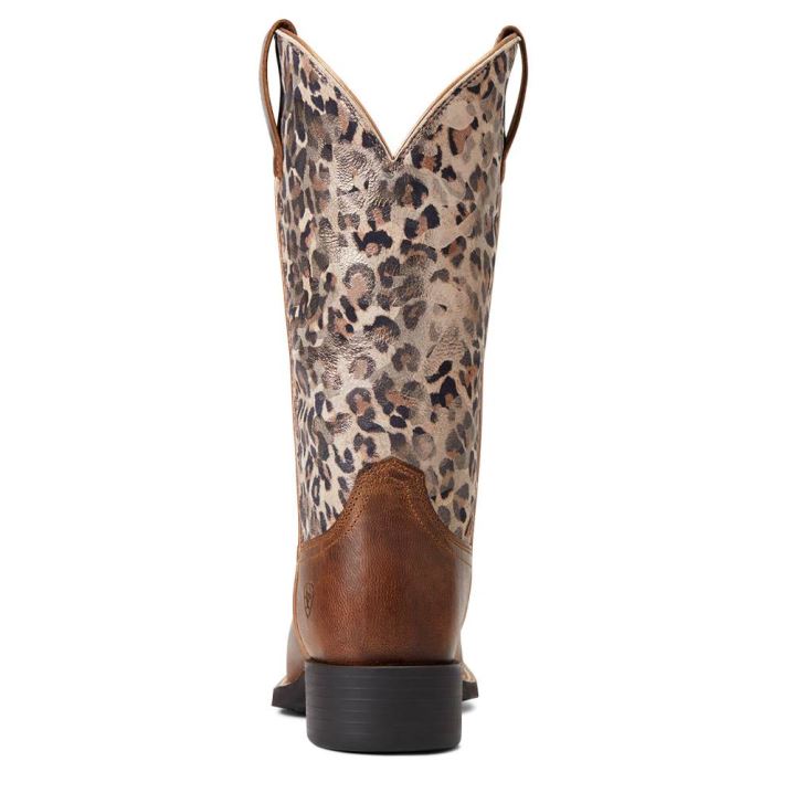 Ariat Round Up Wide Square Toe Western Boot Rjave | WahgI3YU