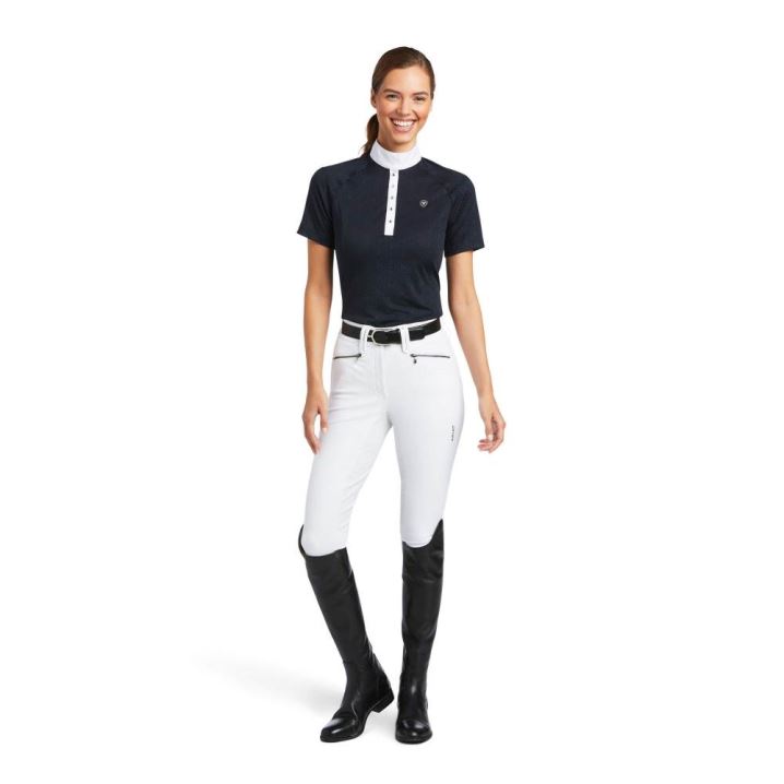 Ariat Showstopper Show Shirt Temno Modre | Ey9XrmKd