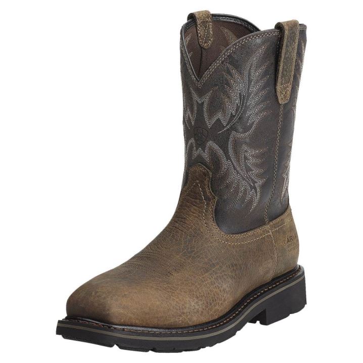 Ariat Sierra Puncture Resistant Steel Toe Work Boot Earth | A1UAFjXX