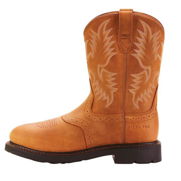 Ariat Sierra Saddle Steel Toe Work Boot Aged Bark | ImXzOXko