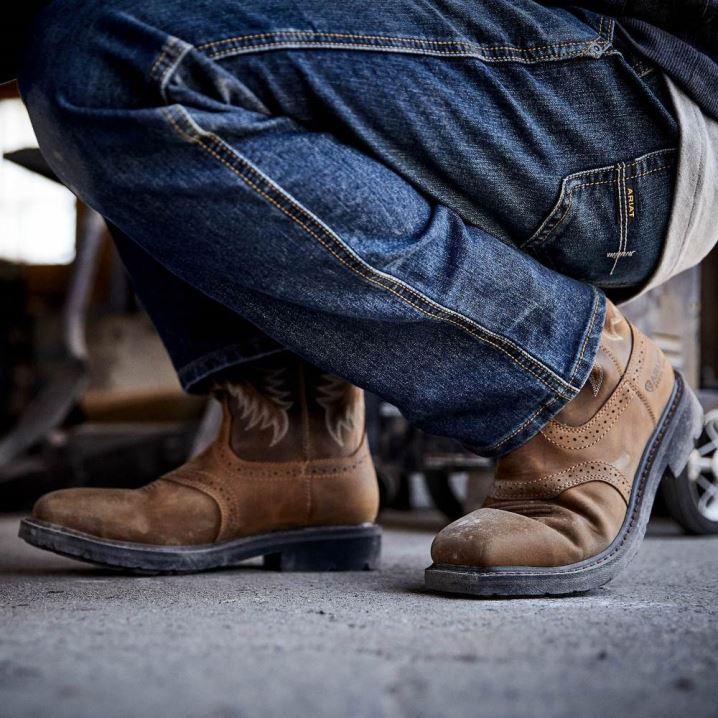 Ariat Sierra Wide Square Toe Steel Toe Work Boot Aged Bark | zjCYFsS6