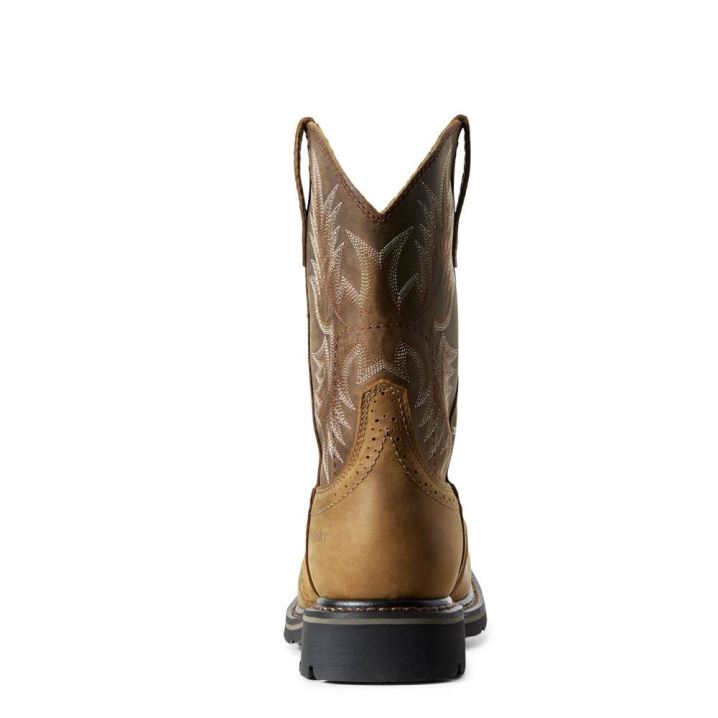 Ariat Sierra Wide Square Toe Work Boot Aged Bark | nREs5aYf