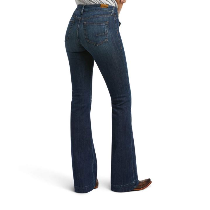 Ariat Slim Trouser Bessie Wide Leg Jean Pacific | qAspDdcs