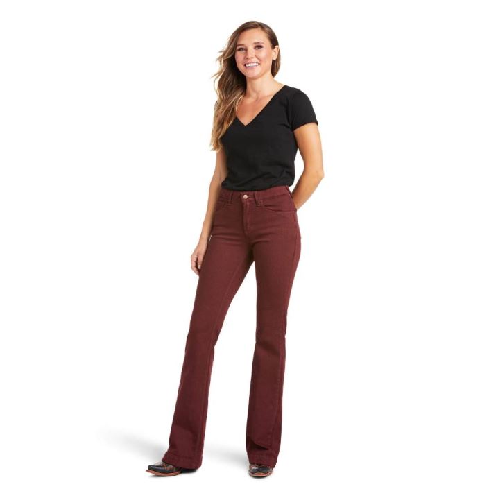 Ariat Slim Trouser Ella Wide Leg Jean Roza | c9FeY9nO