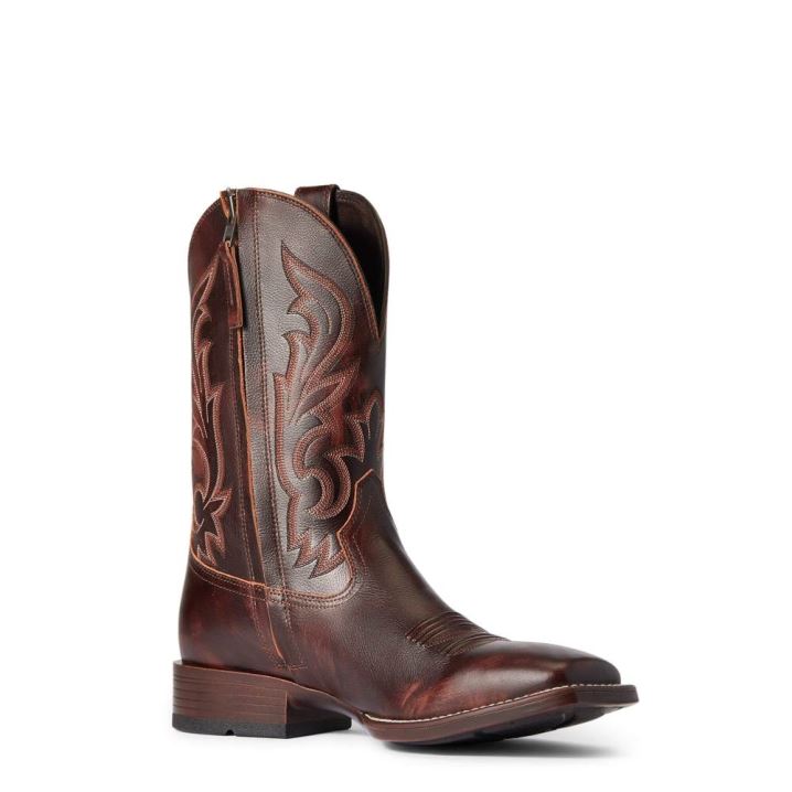 Ariat Slim Zip Ultra Western Boot Rdeče Rjave | CHNcTLCw