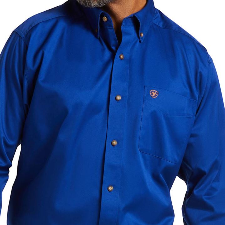 Ariat Solid Twill Classic Fit Shirt Ultramarine | uYjg0OQd