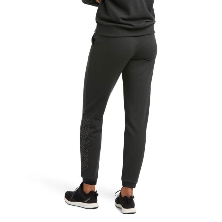 Ariat Spark Sweatpants Črne | 5xTLqU5D