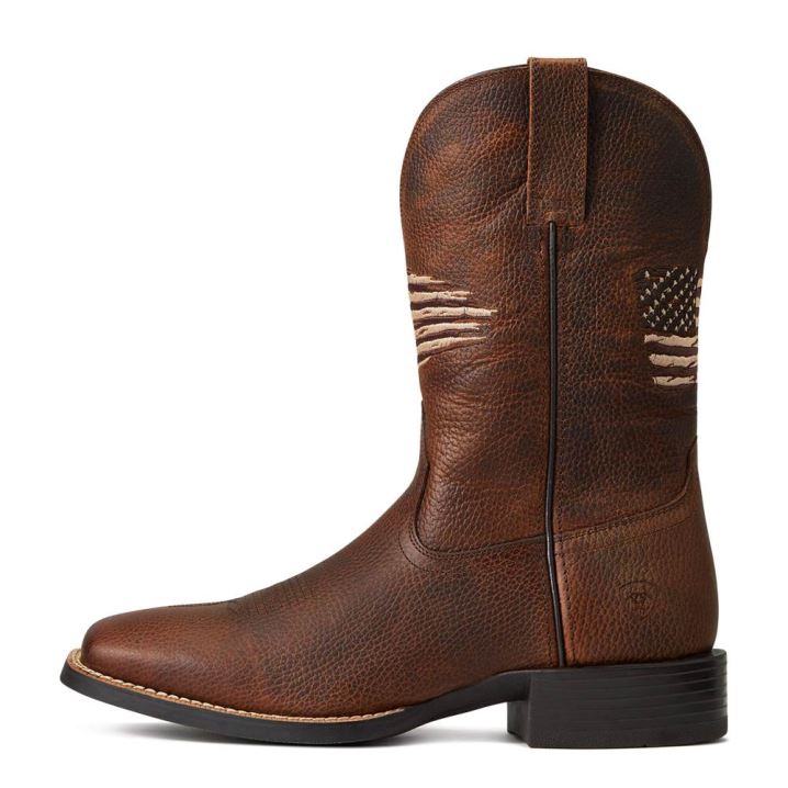 Ariat Sport All Country Western Boot Rjave | zfejKNJM