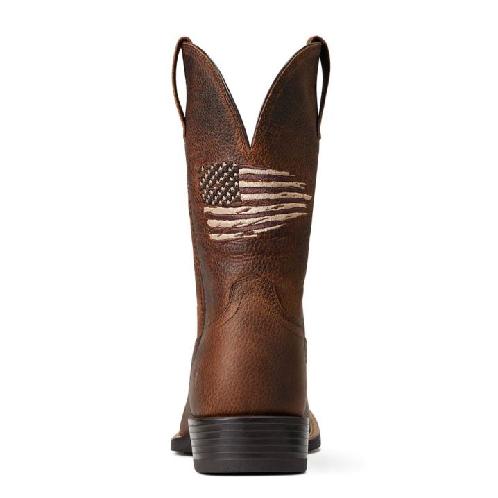 Ariat Sport All Country Western Boot Rjave | zfejKNJM