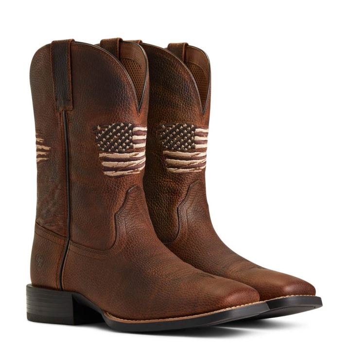 Ariat Sport All Country Western Boot Rjave | zfejKNJM