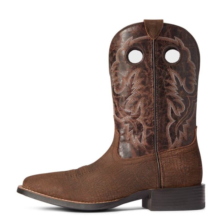 Ariat Sport Buckout Western Boot Rough Ginger | jIJKUobk