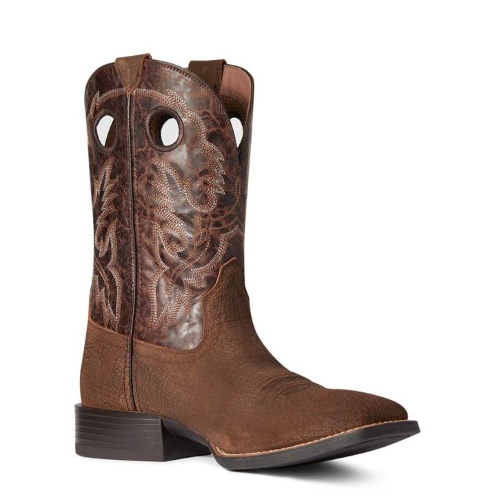 Ariat Sport Buckout Western Boot Rough Ginger | jIJKUobk