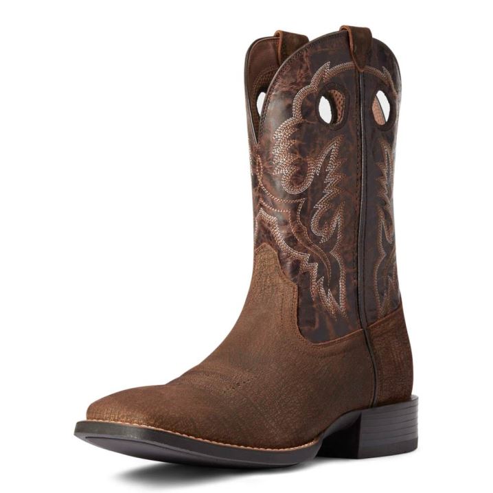 Ariat Sport Buckout Western Boot Rough Ginger | jIJKUobk