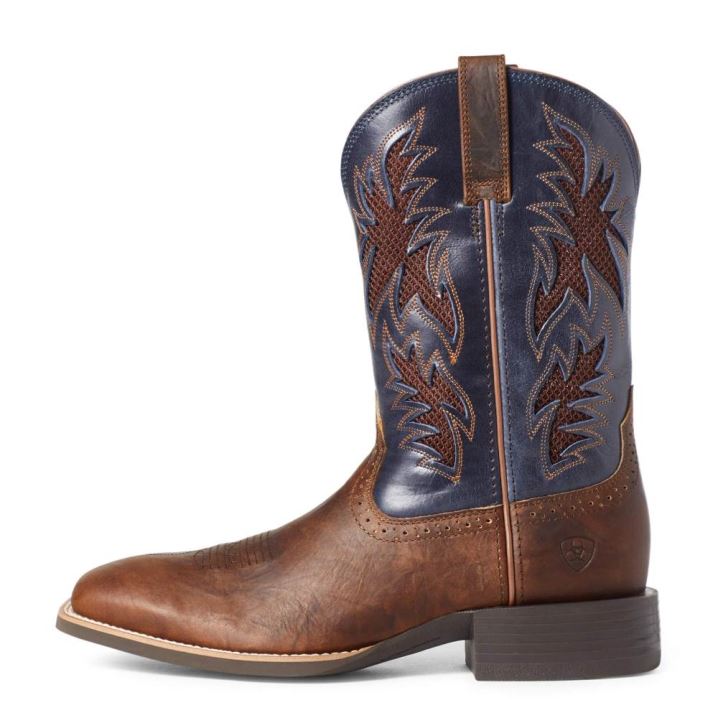 Ariat Sport Cool VentTEK Western Boot Rjave | NAyl9F6n