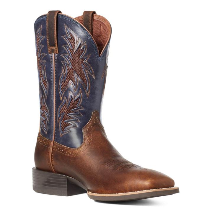 Ariat Sport Cool VentTEK Western Boot Rjave | NAyl9F6n