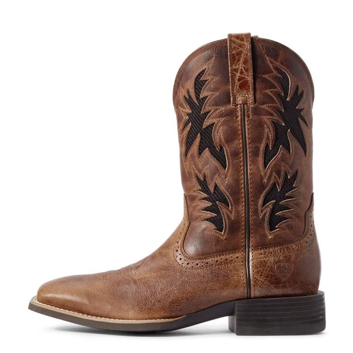 Ariat Sport Cool VentTEK Western Boot Temno Rjave | mYTybbh2